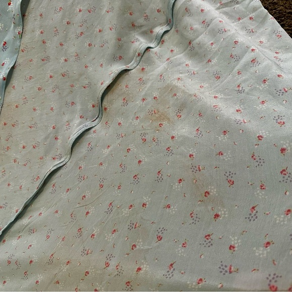 LoveShackFancy Jolene Silk Skirt in Blue - Picture 8 of 13